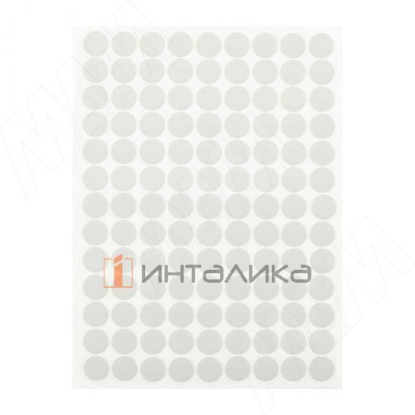 Заглушка самоклеящаяся, D13 мм, светло-серый, гладкая (Ud 9203), 117 шт. – 2