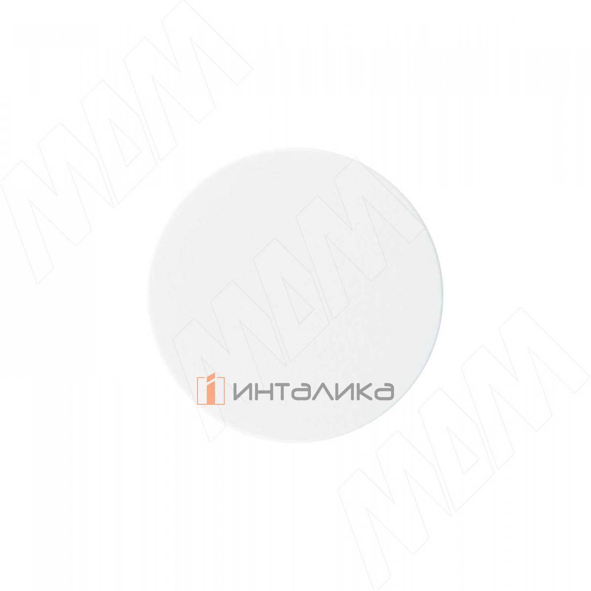 Заглушка самоклеящаяся, D13 мм, белый, гладкая (Kr 0110, Kr 0101), 117 шт.