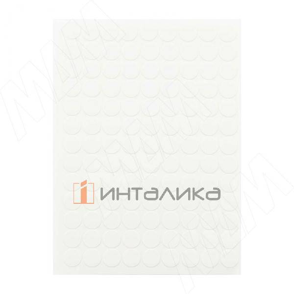 Заглушка самоклеящаяся, D13 мм, белый, гладкая (Kr 8100), 117 шт. – 2