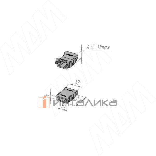 Коннектор для ленты COB и SMD, 10 мм, стык в стык, IP20 – 3