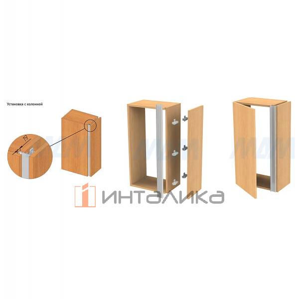 GOLATIME Универсальная профиль-ручка под столешницу, белый матовый (краска RAL9016), L-4200 – 5