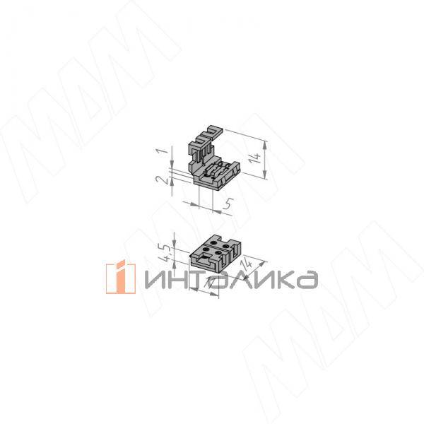 STANDART Коннектор для светодиодной ленты 5 мм, соединение стык в стык, 36В, 5А, IP20 – 3