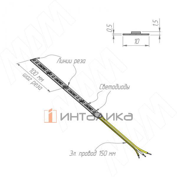 CCT Светодиодная лента 2835/120, 24V, 5 м, теплый белый - холодный белый 2700-6500К, IP20, 19.2W/1м – 4