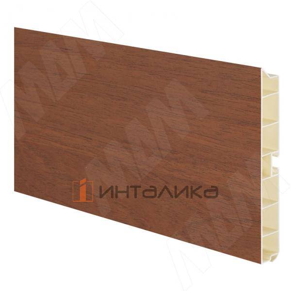 Цоколь пластиковый (высота 150, длина 4000 мм), орех Моцарт – 1