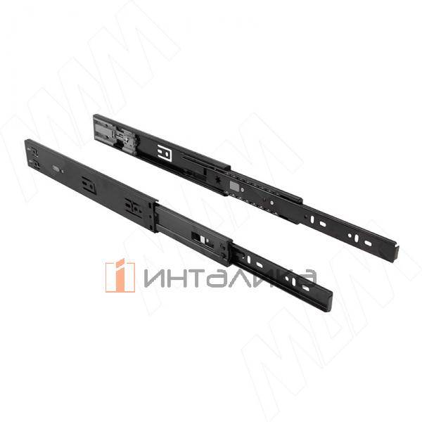 VEKTOR BS45 STANDARD SOFT направляющие 350 мм, шариковые, h45, полн. выдвижения, плав. закрывания, черные – 2