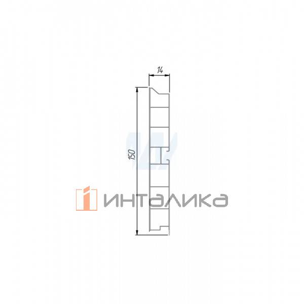 Цоколь пластиковый (высота 150, длина 4000 мм), кашемир – 2