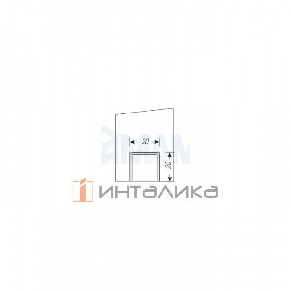 PS65 Направляющая нижняя для деревянной двери, серебро, L-6000 – 2