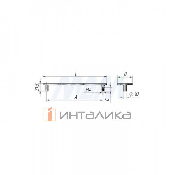 Ручка-скоба 96мм золото матовое – 2