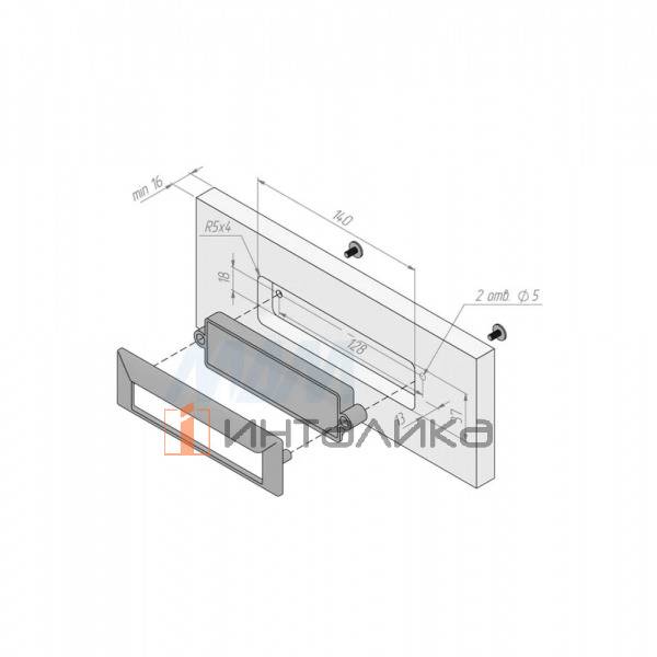 Ручка-раковина 128мм никель матовый – 3
