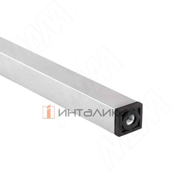 Подпятник для квадратной трубы 25x25 мм, с резьбой М8, черный – 3