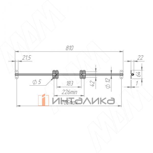Поворотный механизм 810 мм для царгового стола – 4