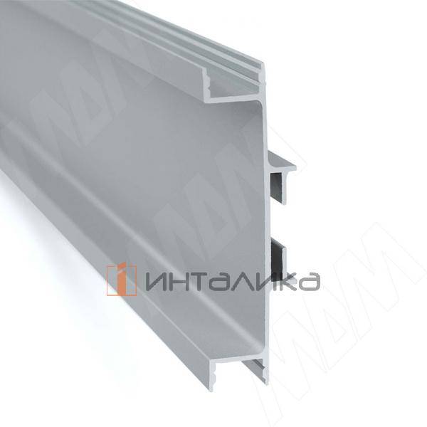 GOLIGHT Универсальная профиль-ручка для среднего ящика, под светодиодную ленту, алюминий матовый (анод), L-4200мм – 2