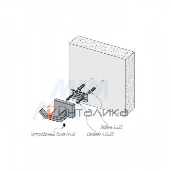 BLADE Крючок двухрожковый хром – 3