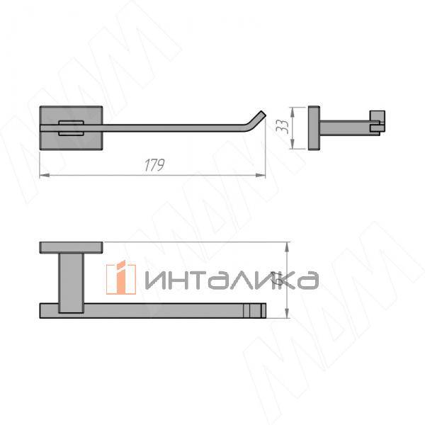 BLADE Держатель туалетной бумаги черный матовый – 2