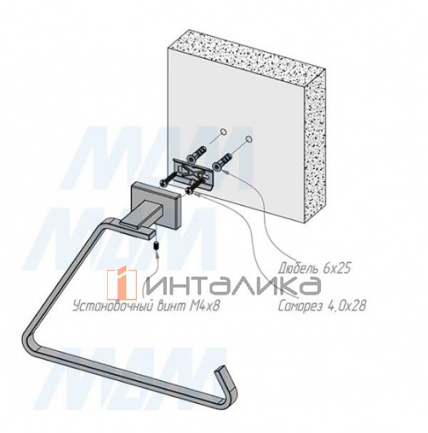 BLADE Полотенцедержатель хром – 3
