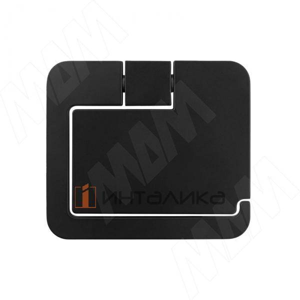 TOP Держатель туалетной бумаги с крышкой черный матовый – 2