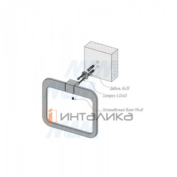 TOP Полотенцедержатель кольцо черный матовый – 4