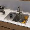 Превью Мойка Omoikiri Akisame 65 L нержавеющая сталь, 450, накладная, нержавеющая сталь – 3