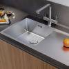 Превью Мойка Omoikiri Akisame 86 R нержавеющая сталь, 500, накладная, нержавеющая сталь – 3