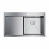 Превью Мойка Omoikiri Akisame 86 R нержавеющая сталь, 500, накладная, нержавеющая сталь – 1
