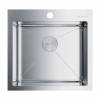 Превью Мойка Omoikiri Akisame 51 нержавеющая сталь, 600, накладная, нержавеющая сталь – 1