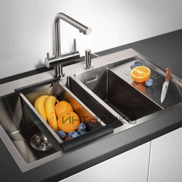 Мойка Omoikiri Akisame 78-2 R нержавеющая сталь, 800, накладная, нержавеющая сталь – 4