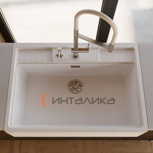 Смеситель Omoikiri KANTO-2 Plus-SB однорычажный, с выводом для питьевой воды, с гибким шлангом, хром – 5