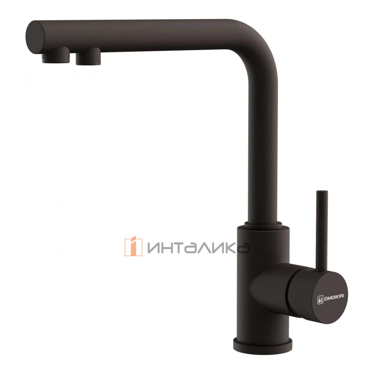 Смеситель Omoikiri NAKAGAWA 2 Plus однорычажный, с выводом для питьевой воды, espresso