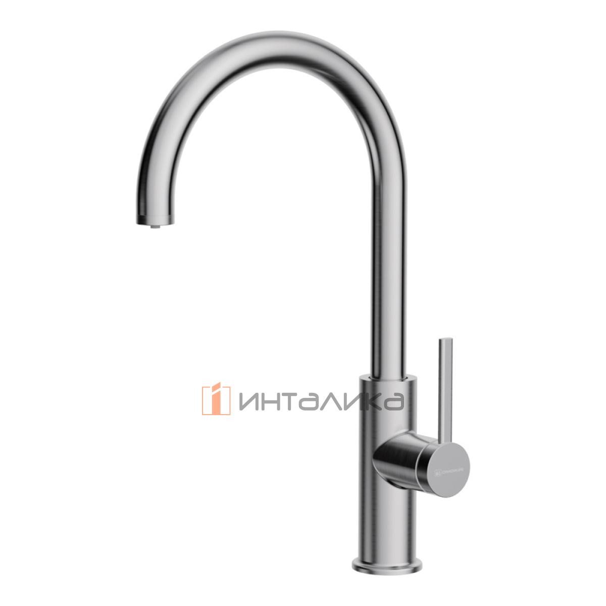 Смеситель Omoikiri Okawa 2 Plus однорычажный, нержавеющая сталь