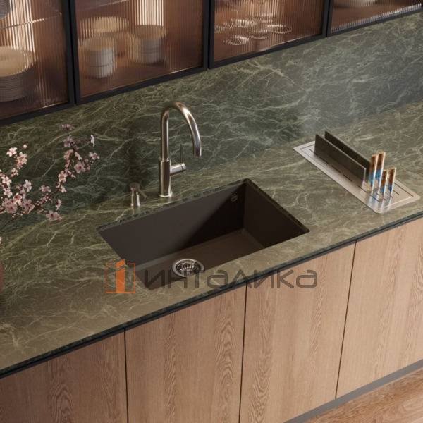 Смеситель Omoikiri Okawa 2 Plus однорычажный, светлое золото – 5