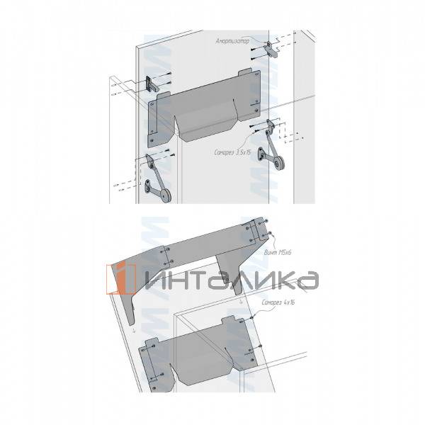 Откидная корзина для белья HAMPER LF45, 1 емкость (48л), белый – 7