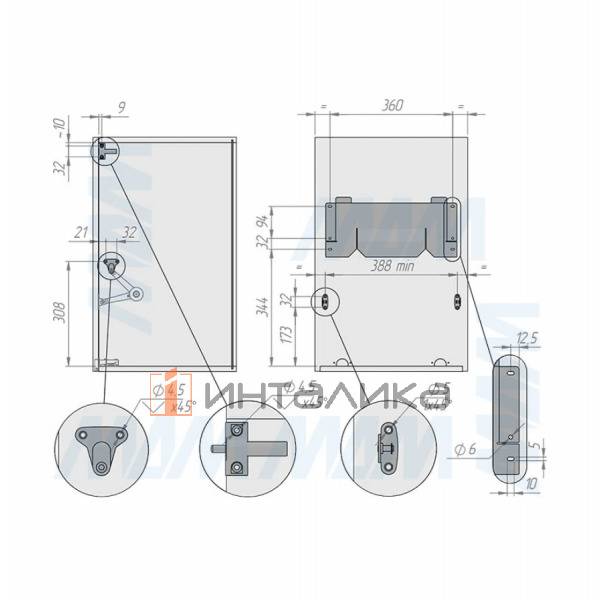 Откидная корзина для белья HAMPER LF45, 1 емкость (48л), белый – 5