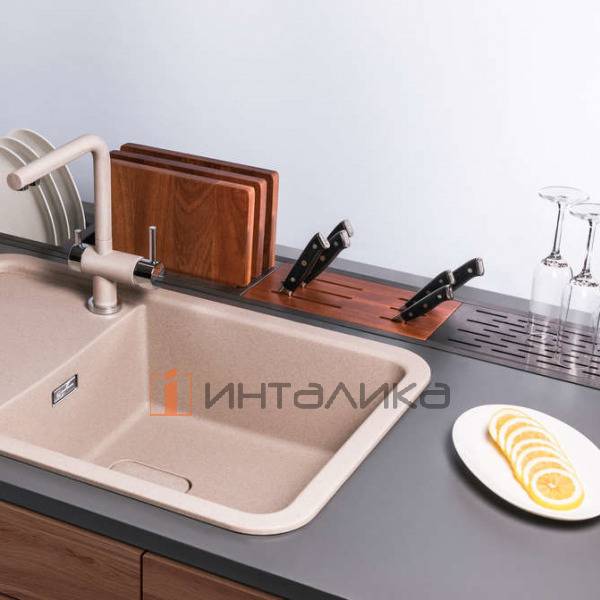 Встраиваемая сушка для посуды Omoikiri DRY-01, светлое золото – 3