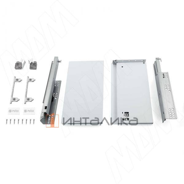 LS BOX PRO комплект ящика 500 мм, боковины h173 мм, плавное закрывание, белый – 3