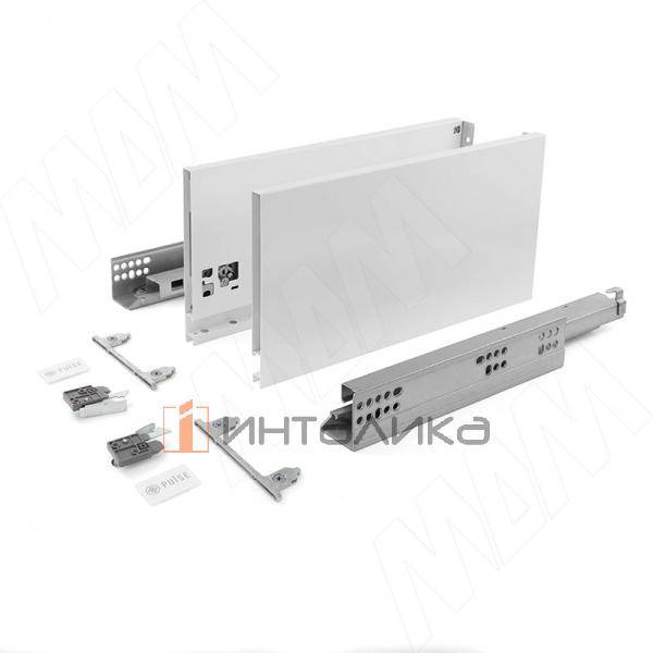 LS BOX PRO комплект ящика 500 мм, боковины h173 мм, плавное закрывание, белый – 2