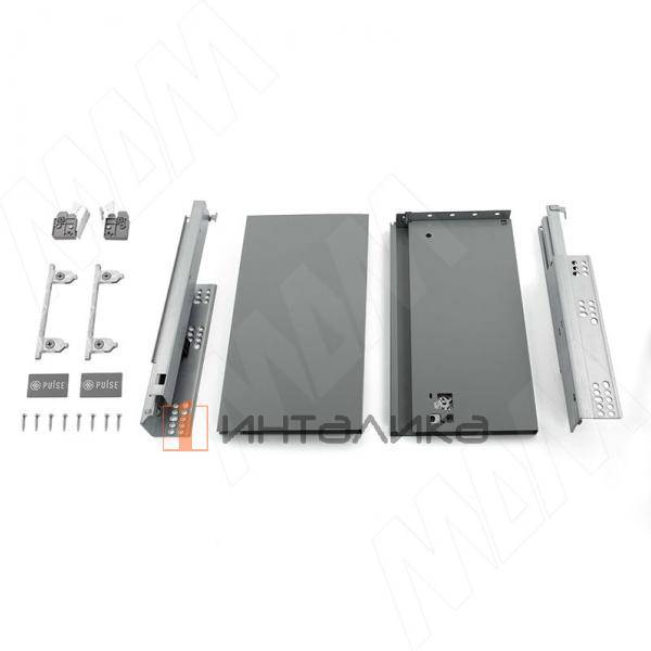 LS BOX PRO комплект ящика 550 мм, боковины h173 мм, плавное закрывание, графит – 3