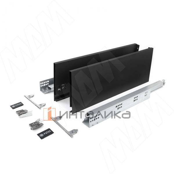 LS BOX PRO комплект ящика 500 мм, боковины h173 мм, плавное закрывание, черный – 2