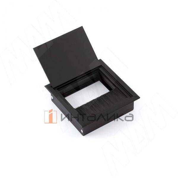 Заглушка кабель-канала, алюминиевая, 100х100 мм, черный – 2