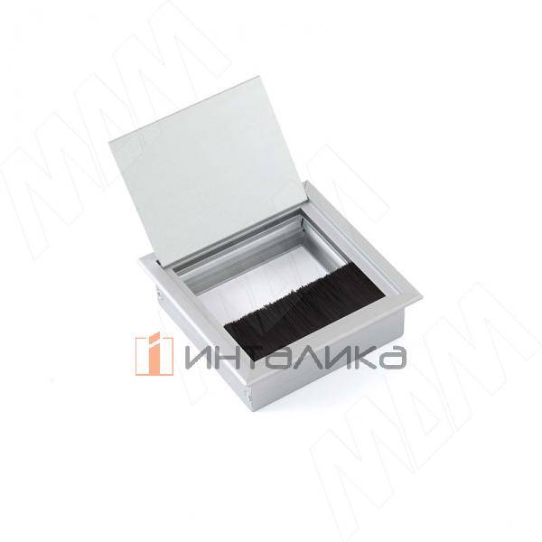 Заглушка кабель-канала, алюминиевая, 100х100 мм, серебро – 2