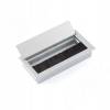 Превью Заглушка кабель-канала, алюминиевая, 160х80 мм, серебро – 2