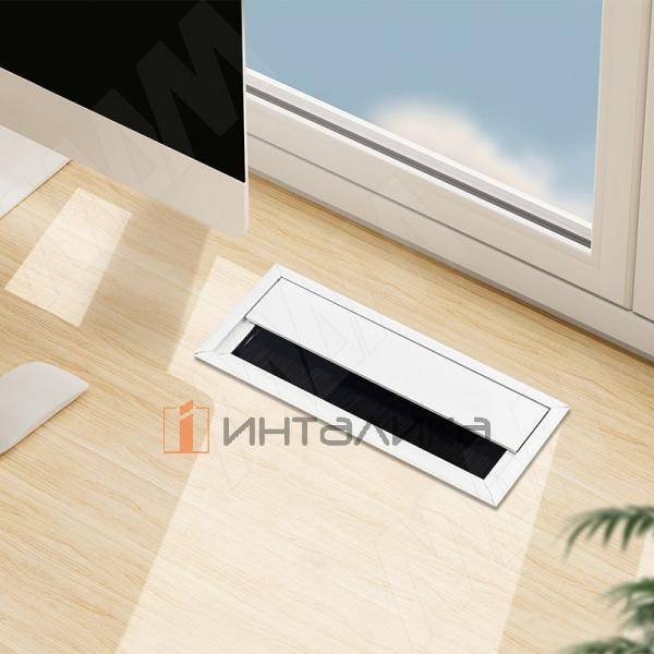 Заглушка кабель-канала, алюминиевая, 160х80 мм, белый – 2