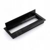 Превью Заглушка кабель-канала, алюминиевая, 300х119 мм, черный брашированный – 2
