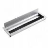 Превью Заглушка кабель-канала, алюминиевая, 400х119 мм, серебро брашированное – 2
