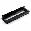 Превью Заглушка кабель-канала, алюминиевая, 400х119 мм, черный брашированный – 2