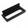 Превью Заглушка кабель-канала, алюминиевая, двойная, 307х152 мм, черный – 2