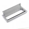 Превью Заглушка кабель-канала, алюминиевая, двойная, 307х152 мм, серебро – 2