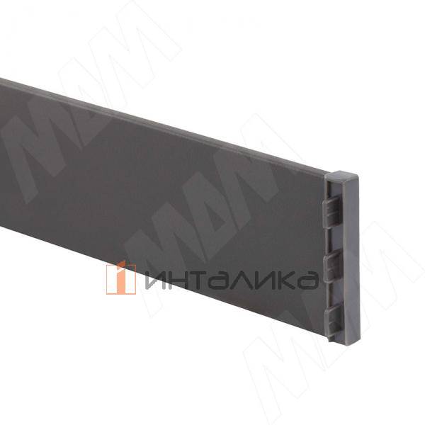 SOTA Соединительный элемент для профиля-разделителя двухсторонний, H=60мм, графит кожа – 2