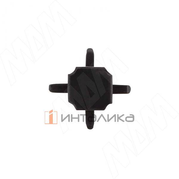 SOTA Соединительный элемент для профиля-разделителя четырехсторонний, H=60мм, черный кожа – 3