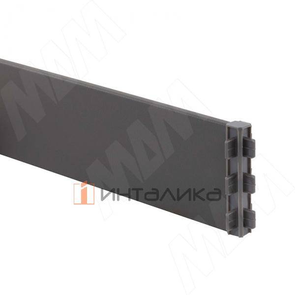 SOTA Соединительный элемент для профиля-разделителя четырехсторонний, H=60мм, графит кожа – 2
