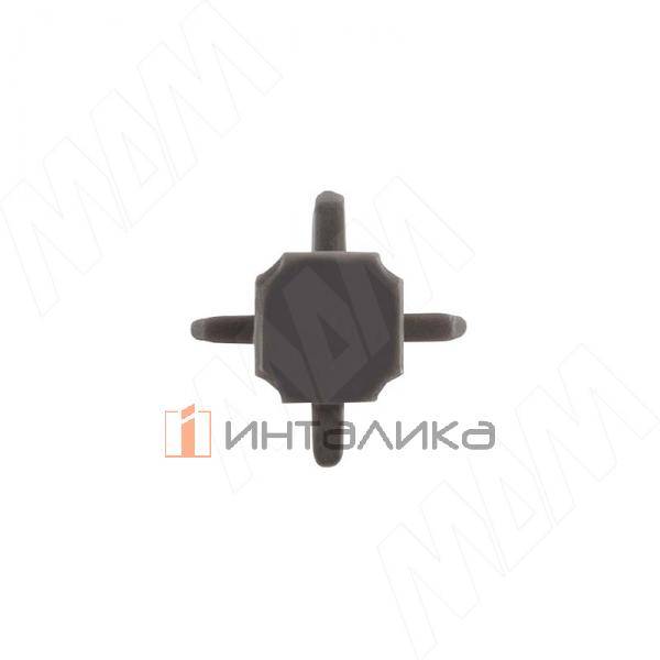 SOTA Соединительный элемент для профиля-разделителя четырехсторонний, H=60мм, графит кожа – 3